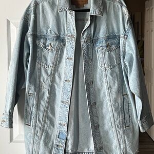 American Eagle Outfitters Light Blue Denim Jacket